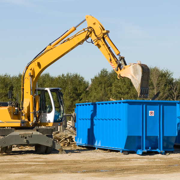 are there any restrictions on where a residential dumpster can be placed in Orwell